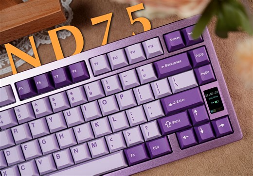 399带屏幕？丨ND75开箱丨Not Defined丨阳极紫丨无缺代工