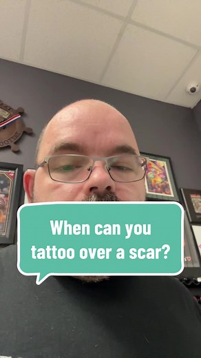 Can you tattoo over a scar? #fyp #tattoo #foryou #tattooartist #trending #tattoos #tattooing #fypシ #viral