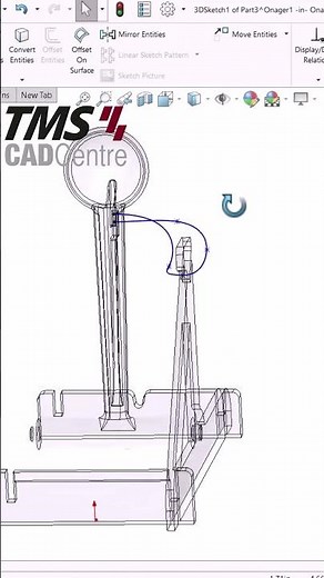 SOLIDWORKS Timelapse: Sketching Splines to Model a Catapult Rope