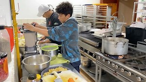 A busy kitchen is a happy kitchen! I love this scene from today, watching our Micah Cooks apprentices and the Micah boys hard at work on a new culinary creation. The meat-filled empanadas that they made today were spectacular! #micahfamily #micahworks #micahcooks | The Micah Project