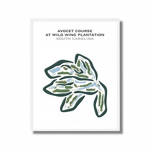 The Avocet Course - Wild Wing Plantation, Caroline du Sud | Carte du parcours de golf, carte du golf, cadeau de golfeur pour lui, mise en page de la carte de score, cadeau petit ami golfeur - Etsy France