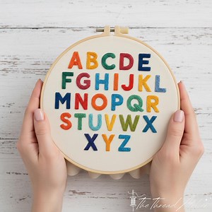 Alphabet Embroidery Kit – Beginner ABC Letters Sampler Hoop Art, Kids Hand Stitch Set - Etsy