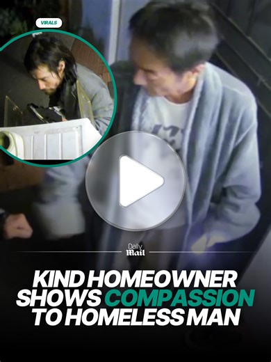 Compassionate Act: Kind Homeowner Helps Homeless Man