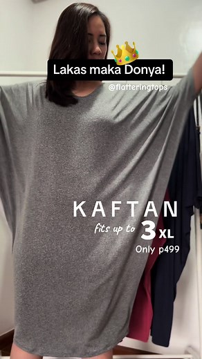 Look expensive in @flatteringtops KAFTAN oversized dress 🖤 fits up to 3XL • Only p499 • #fyp #kaftanviral #momsoftiktok #momootd #plussizefashion