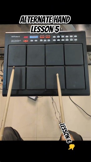 1 minute one beat | Alternate hand lesson 5 #octapadlesson