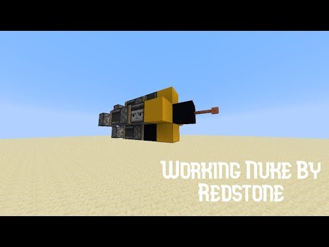 How To Make Working Nuke By Redstone minecraft java