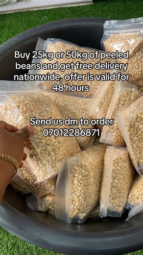 Order Premium Peeled Beans with Free Nationwide Delivery