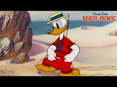 Beach Picnic 1939 Disney Cartoon Short Film | Donald Duck, Pluto | Clyde Geronimi | Animation Review