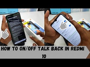 How to ON/OFF Talk back in Redmi 10| How to Enable TalkBack on XIAOMI Redmi