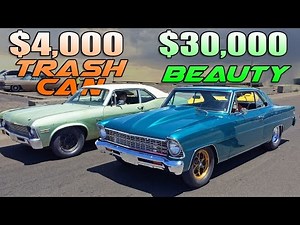 Watch A $4k Chevy Nova Take On Another Worth Almost Ten Times As Much In A 'Beauty And The Beast' Drag Battle