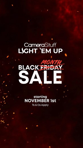 Light ’Em Up this Black Friday! Save up to 50% on lighting, backdrops, and camera gear. | CameraStuff