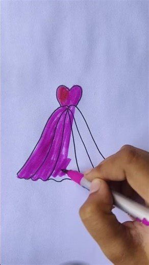 How to draw barbie dress #barbie #howtodraw #barbiegirl #dress