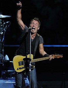 Bruce Springsteen joined onstage by Brandon Flowers