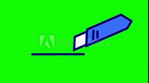 Looping Animation of a Paper Cutter Design with sharp precision, perfect for creative projects and crafting. Ideal for professional use and personal DIY tasks