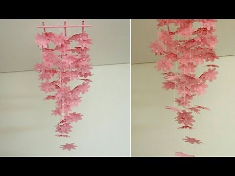 折り紙、コピー用紙、可愛いお部屋に天井飾り＃折り紙 ＃天井飾り ＃クリスマス飾り