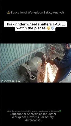 ⚠️ INSANE Bench Grinder EXPLODES Mid-Grind 😳💥 #workfails
