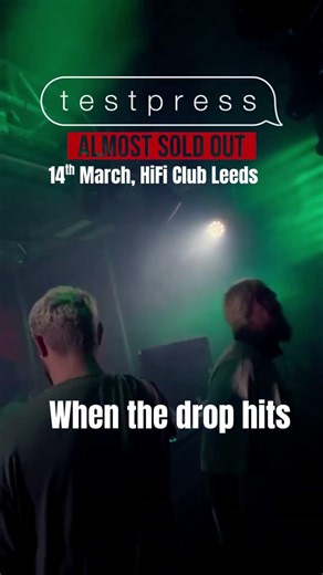 t e s t p r e s s are coiming to Leeds next weekend at HiFi Club, Saturday 14th March and