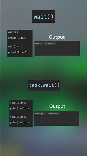 Learning how to script on Roblox Studio Lesson 24 | Task.wait() and Wait() #roblox #robloxstudio
