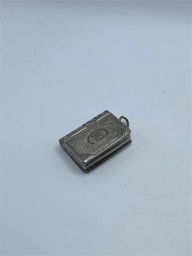 Vintage Metal Match Case With Spring Lid & Monogram Cartouche - Etsy