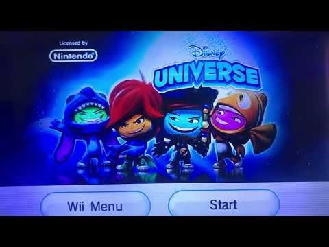 Disney Universe Wii Menu Screen