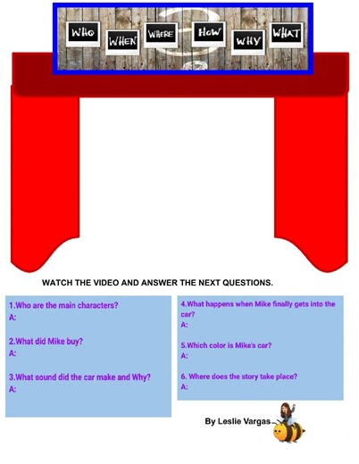 Wh question words online worksheet