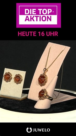 Dieses tolle Set mit Bernstein ist unsere Top-Auktion um 16 Uhr! Im Dagen-Spezial hat Marzena ein besonders tolles Preis-Leistungsverhältnis und Ihre Bestellung ist zudem versnadkostenfrei: https://bit.ly/30vpePR | Juwelo Deutschland