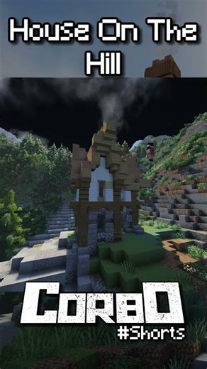 House On The Hill | Minecraft Time Lapse #shorts