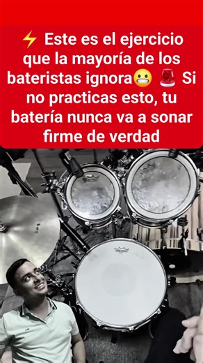⚡ Este es el ejercicio que la mayoría de los bateristas ignora y no debería 😬🚨 Si no practicas esto, tu batería nunca va a sonar firme de verdad | Tutoriales de bateria