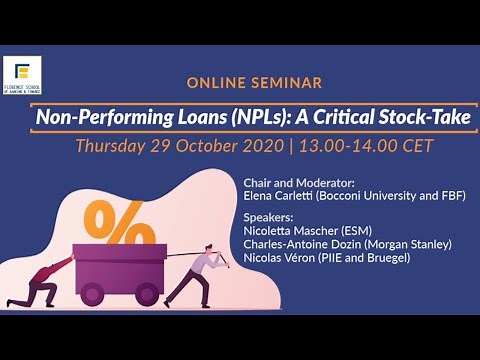 Non-performing loans (NPLs): a critical stock-take
