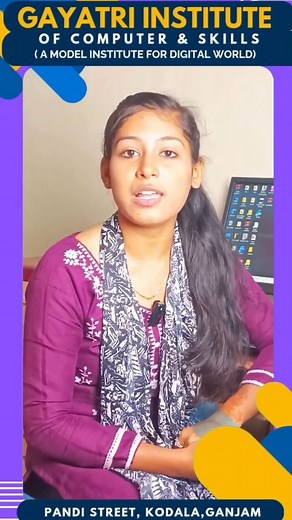 Gayatri Institute Kodala on Instagram: "💻 “21st Century Jobs Need 21st Century Skills!” In today’s digital world, computer knowledge isn’t optional — it’s essential! 🌍 🎓 Listen to our student share how the OS-CIT Course at Gayatri Institute, Kodala helped them build real digital confidence and job-ready skills. 🚀 👉 Join the digital revolution today — become future-ready with Gayatri Institute 💡 #DigitalSkills #JobReady #GayatriInstitute #OSCITCourse #21stCenturySkills #StudentTestimonial #