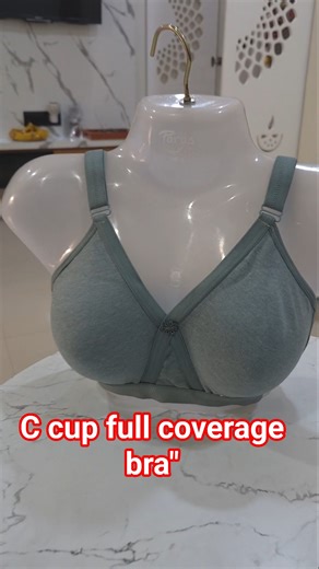 C Cup Cotton Bra | 3 Hook Broad Belt | Full Support & All-Day Comfort 💚#undergarment #ledisbra#viral