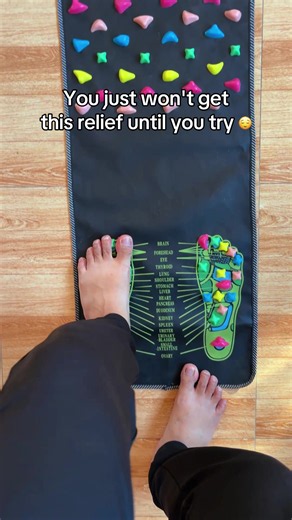 So happy my feet found this 😎👍 #footmassage #acupressure #footpainrelief #funny