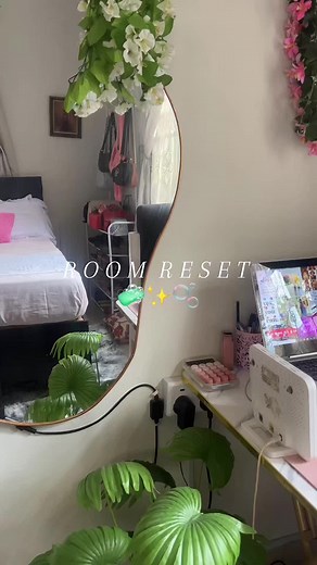Changed my bed frame, did you notice?🤭 • • • • • #cleanwithme #roomdecor #roomreset #uniroom #cleaningtiktok