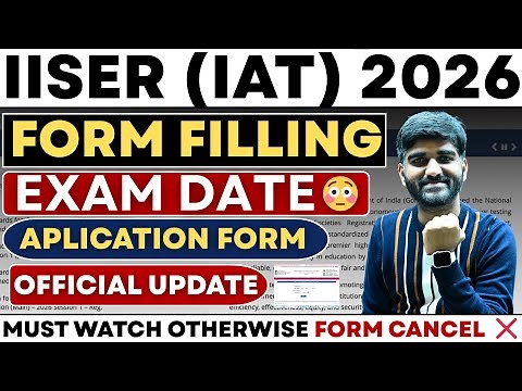 IISER(IAT) Exam Date & Application form OUT✅ | IISER Exam Information 2026 | Eligibility Criteria
