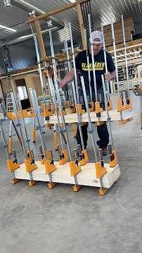 Jointing, planing, gluing and clamping stair treads. ​⁠‪@KINGCANADAINC‬ ​⁠‪@Titebond‬ ​⁠‪@BoraTool‬