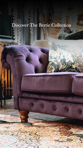 Distinguished, dramatic, but with just a dash of old school demurity. Meet Bertie, the classic statement sofa your living room has been looking for. | Vintage Sofa Co. | Facebook