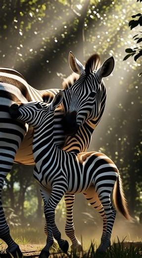 Zebra Baby Crying for Help 😭 | Jungle Animals Hiding from Wolf | Emotional Short Story