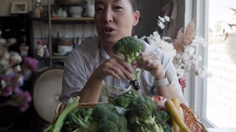 Creamy broccoli gnocchi