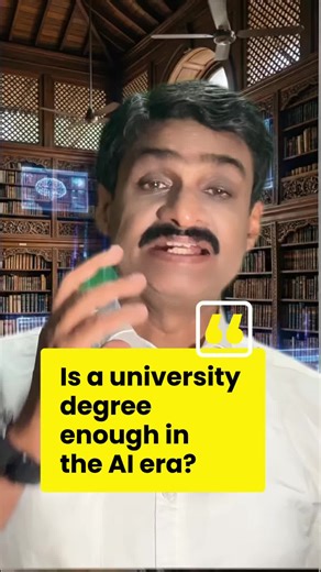 Hiran Amarasekera on Instagram: "School leavers, this message is for you. Thousands graduate every year, but only a few actually get hired. Why? Is a university degree enough to survive in the AI era? Short answer: NO. The old university advantage gave you three main things: unique knowledge, strong academic networks, and trusted degrees. But AI has reduced the power of all three. Today, AI gives you access to knowledge instantly. What mattered earlier was what you knew. Now what matters is what