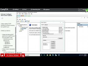 Network 6.2.6 Lab Configure DHCP Server Options Testout