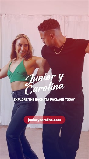 Bachata for all levels... from your very first steps to advanced combinations 🔥 In this package you’ll get: ✅ Beginner, Intermediate & Advanced classes ✅ Footwork, partnerwork & styling ✅ Musicality and body movement ✅ Tips to dance with flow and confidence Learn at your own pace, wherever you are, and feel the real Sabor a Pueblo 🇩🇴 Your bachata will never feel the same again. https://juniorycarolina.com/p/bachata-beginner-intermediate-advanced-package | Junior y Carolina