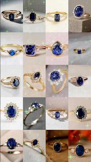 Most Beautiful Sapphire Rings in Gold | Latest Jewellery Collection Gold Palace Jewellers