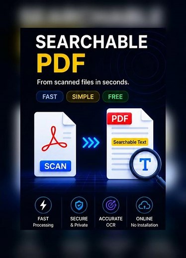 Make PDF Searchable – OCR PDF Tool for Scanned Files