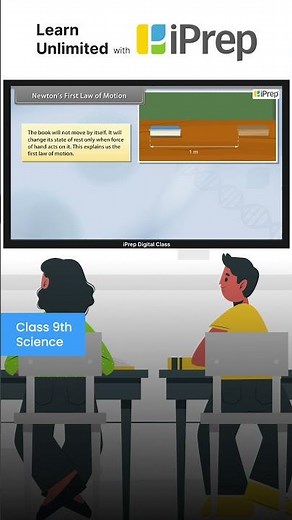 Newtons first law of motion | Force and Laws of Motion | Science | Class 9 | iPrep