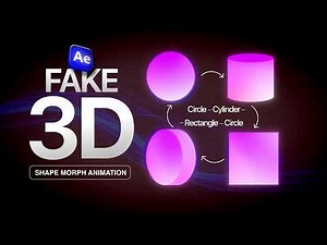 Dynamic Shape Animation in After Effects| FAKE 3D Shape Morph Animation in After Effects(NO Plugins)