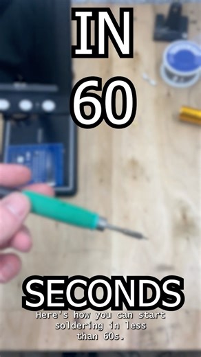 How To Solder In Less Than 60 SECONDS! #soldering #tech #diy #computer #arduino