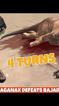 Solo Omega Saurophaganax Defeats Bajadasaurus Boss in 4 turns | Jurassic World Alive 3.9