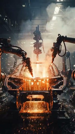 Factory Secrets: How Cars Are Made in 10s 🔥