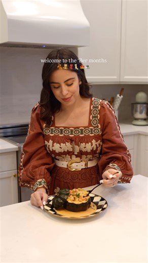 Carolina de Mauro on Instagram: "Shrimp stuffed acorn squash 🤌🏼 the Fall dinner I’ll be making on repeat! Welcoming my favorite season with one of my favorite recipes that’s ALWAYS a hit with my family and friends Here’s what you’ll need: 4-5 acorn squash • 4 tbsp butter • 1 lb shrimp • 1 red onion (diced) • 1 bell pepper (diced) • 5 tomatoes (diced) • 3 garlic cloves • 1 can full-fat coconut milk • parsley • cilantro • olive oil • Old Bay seasoning • salt & pepper How to make it