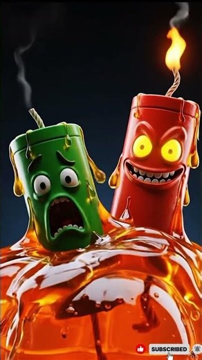 Firecracker Monsters Trapped in Jelly 💥🍊 | Funny 3D Horror Short!